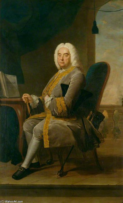Wikioo.org - The Encyclopedia of Fine Arts - Painting, Artwork by Thomas Hudson - George Frideric Handel