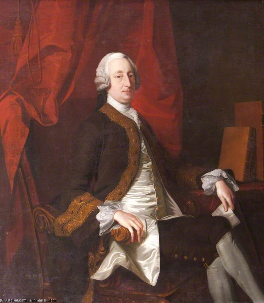 WikiOO.org - Encyclopedia of Fine Arts - Maalaus, taideteos Thomas Hudson - Lieutenant General Sir Thomas Drury Of Overstone