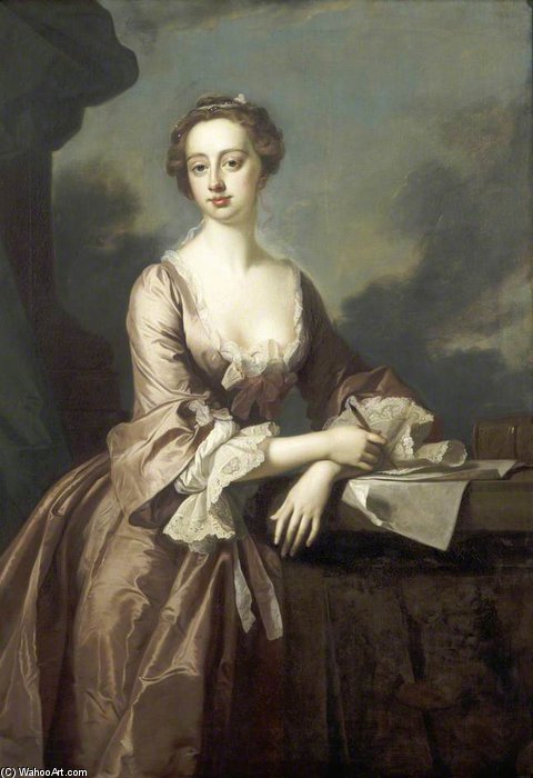 Wikioo.org - The Encyclopedia of Fine Arts - Painting, Artwork by Thomas Hudson - Mary Finch, Viscountess Andover
