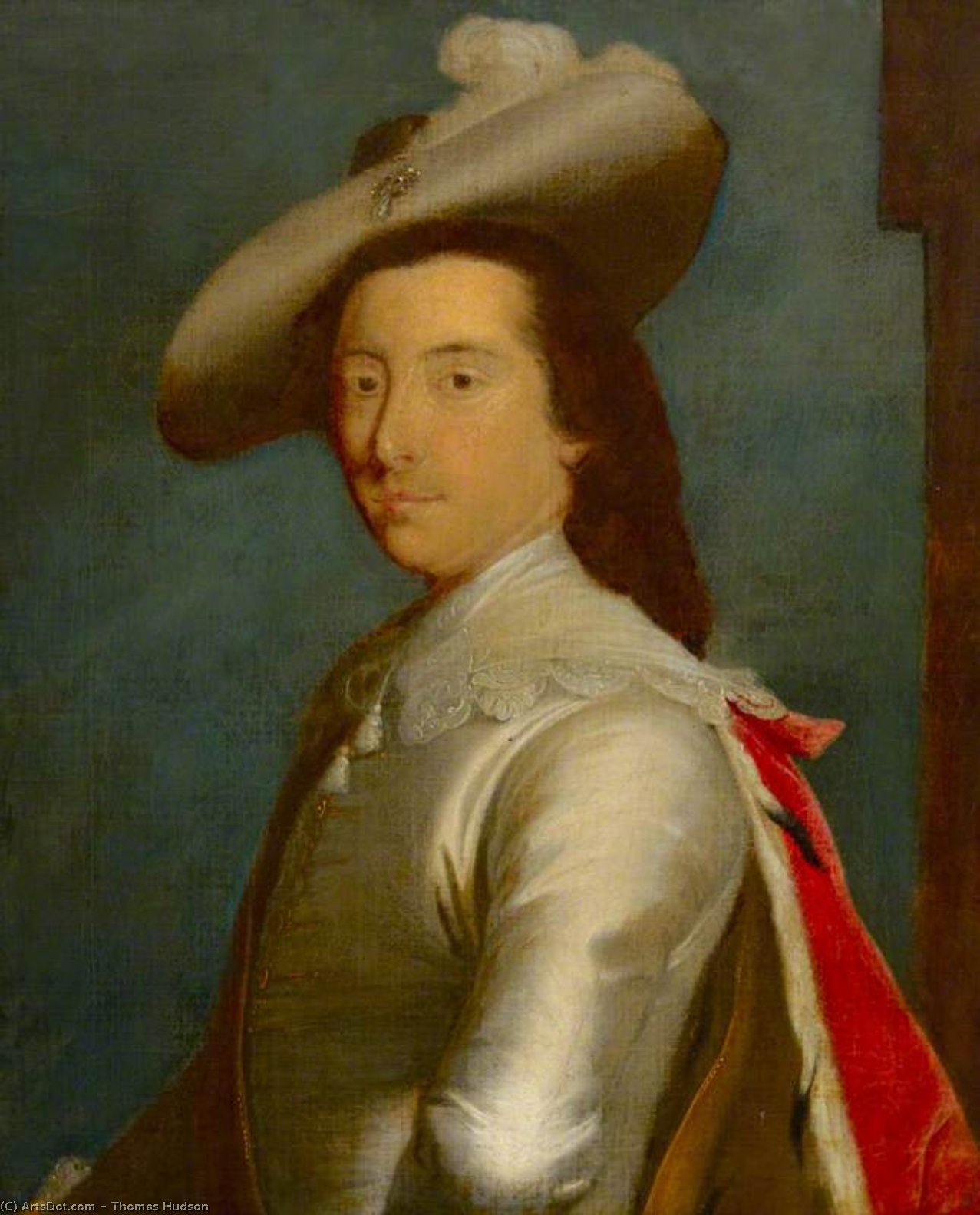WikiOO.org - Encyclopedia of Fine Arts - Målning, konstverk Thomas Hudson - Portrait Of An Actor