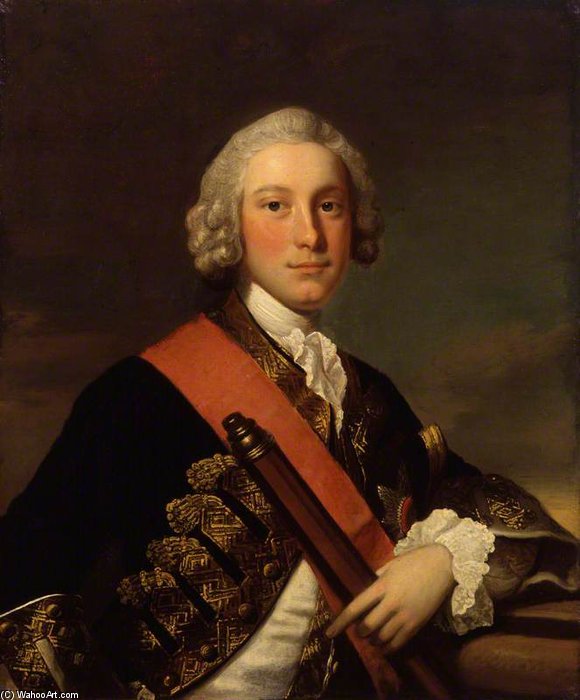 Wikioo.org - The Encyclopedia of Fine Arts - Painting, Artwork by Thomas Hudson - Sir George Pocock
