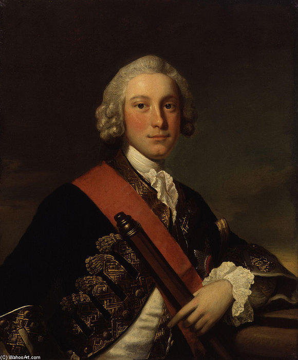 Wikioo.org - The Encyclopedia of Fine Arts - Painting, Artwork by Thomas Hudson - Sir George Pocock