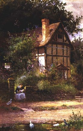 WikiOO.org - Enciclopedia of Fine Arts - Pictura, lucrări de artă Thomas Mackay - The Cottage Door
