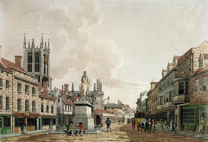WikiOO.org - Encyclopedia of Fine Arts - Lukisan, Artwork Thomas Malton Junior - The Market Place
