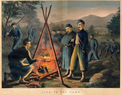 WikiOO.org - אנציקלופדיה לאמנויות יפות - ציור, יצירות אמנות Thomas Nast - Life In The Camp
