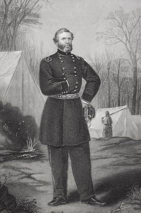 WikiOO.org - Encyclopedia of Fine Arts - Maalaus, taideteos Thomas Nast - Portrait Of General George Henry Thomas