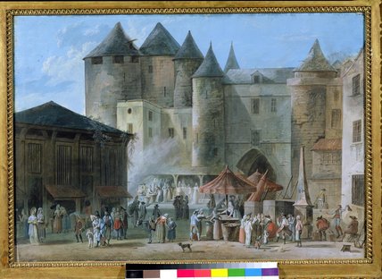 Wikioo.org - Encyklopedia Sztuk Pięknych - Malarstwo, Grafika Thomas Naudet - The Place De L'apport-paris In Front Of The Grand