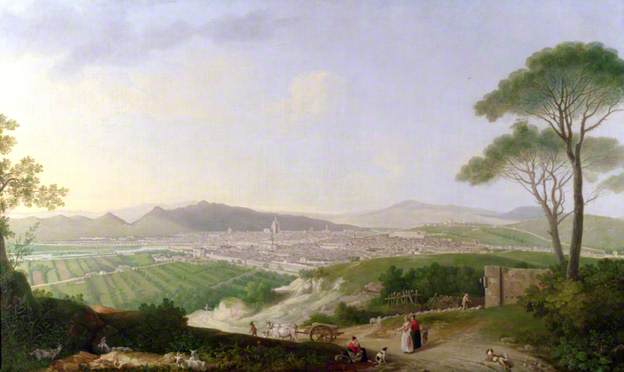 Wikioo.org - The Encyclopedia of Fine Arts - Painting, Artwork by Thomas Patch - A View Of Florence, Italy