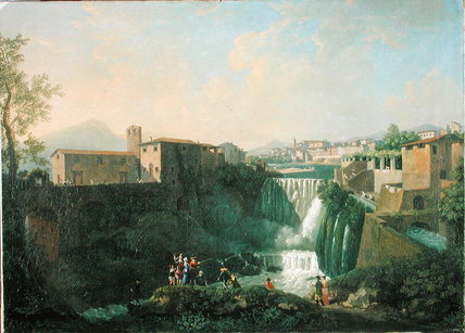 Wikioo.org - The Encyclopedia of Fine Arts - Painting, Artwork by Thomas Patch - A View Of Tivoli, C.1750 - (55)