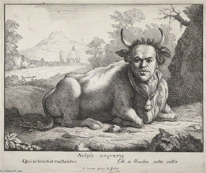 WikiOO.org – 美術百科全書 - 繪畫，作品 Thomas Patch -  作为一个 公牛
