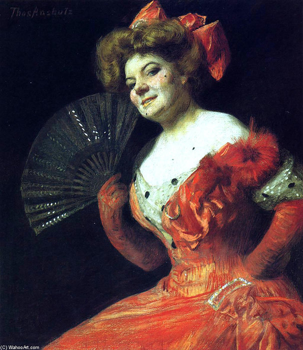 Wikioo.org - The Encyclopedia of Fine Arts - Painting, Artwork by Thomas Pollock Anshutz - Portrait Of Katharine Rice