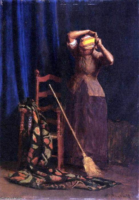 Wikioo.org - The Encyclopedia of Fine Arts - Painting, Artwork by Thomas Pollock Anshutz - The Chore