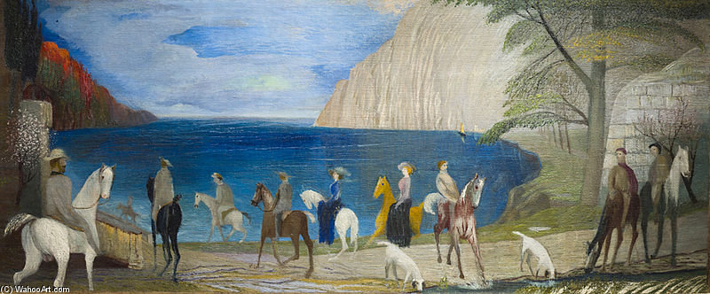 WikiOO.org - Encyclopedia of Fine Arts - Maalaus, taideteos Tivadar Kosztka Csontváry - Riding On The Seashore