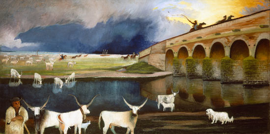 Wikioo.org - The Encyclopedia of Fine Arts - Painting, Artwork by Tivadar Kosztka Csontváry - Storm Over The Great Hortobagy