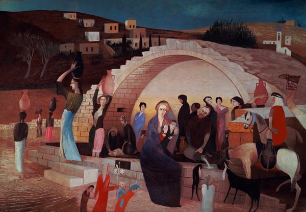 Wikioo.org - The Encyclopedia of Fine Arts - Painting, Artwork by Tivadar Kosztka Csontváry - The Marienbrunnen In Nazareth