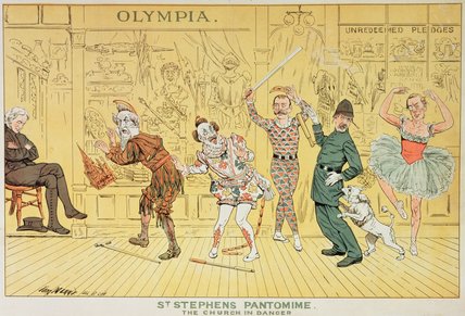 WikiOO.org - Enciklopedija likovnih umjetnosti - Slikarstvo, umjetnička djela Tom Merry (William Mecham) - St. Stephen's Pantomime