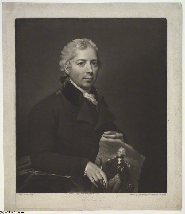 WikiOO.org - Encyclopedia of Fine Arts - Målning, konstverk Valentine Green - Portrait Of Lemuel Francis Abbott