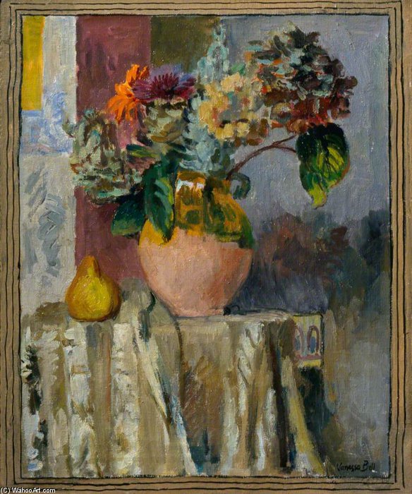 Wikioo.org - The Encyclopedia of Fine Arts - Painting, Artwork by Vanessa Bell - Asters And Hydrangeas
