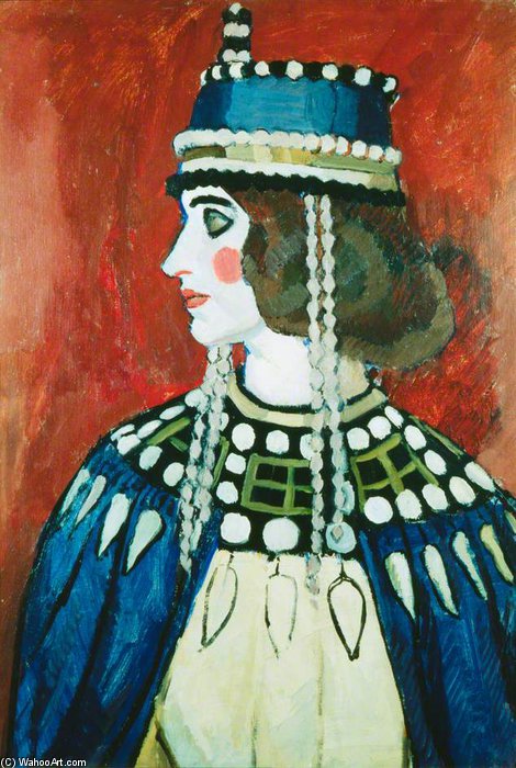 WikiOO.org - Encyclopedia of Fine Arts - Maalaus, taideteos Vanessa Bell - Byzantine Lady