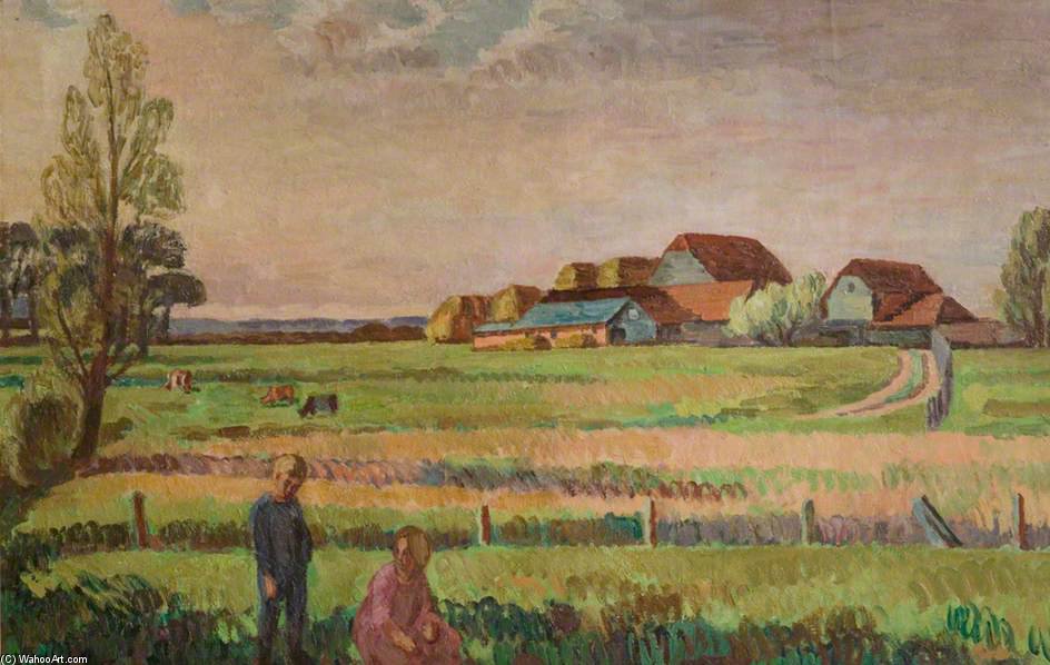 WikiOO.org - Encyclopedia of Fine Arts - Maleri, Artwork Vanessa Bell - Jocelyn's Farm, Ripe, East Sussex