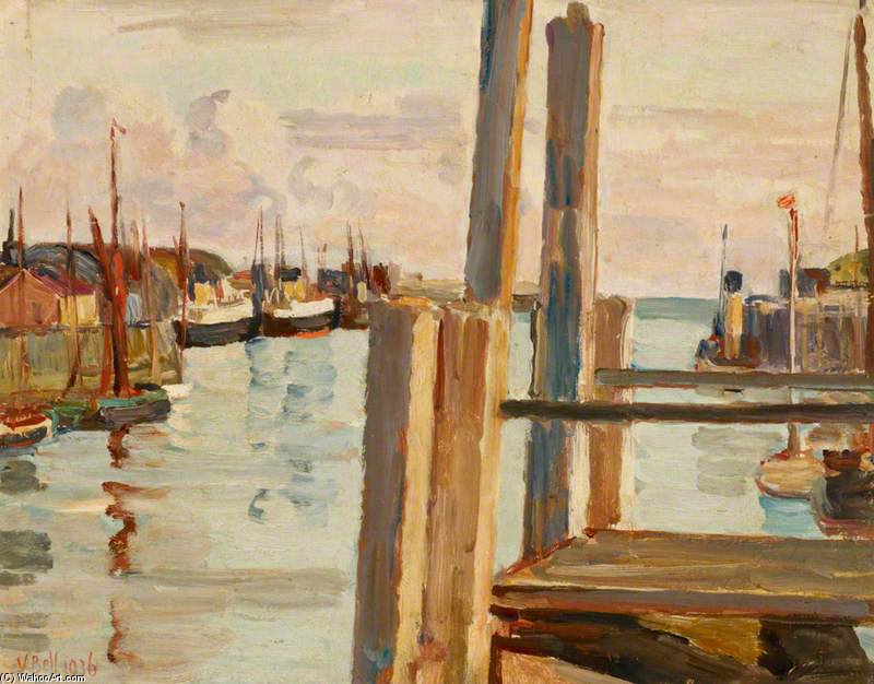Wikioo.org - The Encyclopedia of Fine Arts - Painting, Artwork by Vanessa Bell - Newhaven Harbour