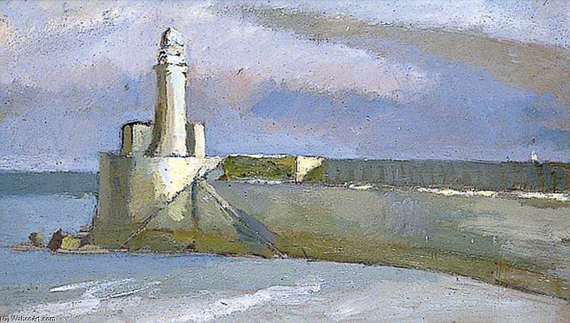 WikiOO.org - دایره المعارف هنرهای زیبا - نقاشی، آثار هنری Vanessa Bell - Newhaven Lighthouse, East Sussex