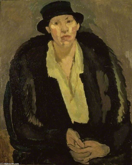 Wikioo.org - The Encyclopedia of Fine Arts - Painting, Artwork by Vanessa Bell - Portrait Of Mrs M.