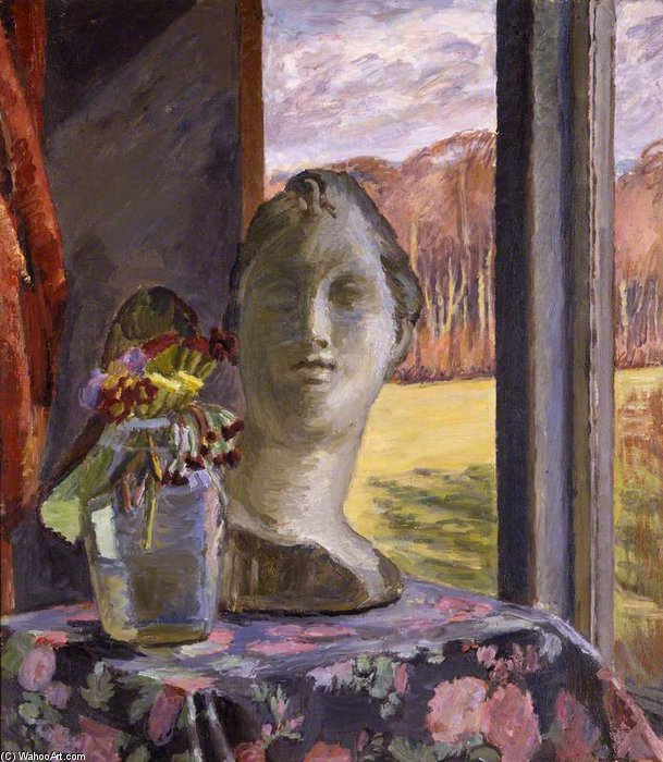 Wikioo.org - The Encyclopedia of Fine Arts - Painting, Artwork by Vanessa Bell - Still Life By The Studio Window