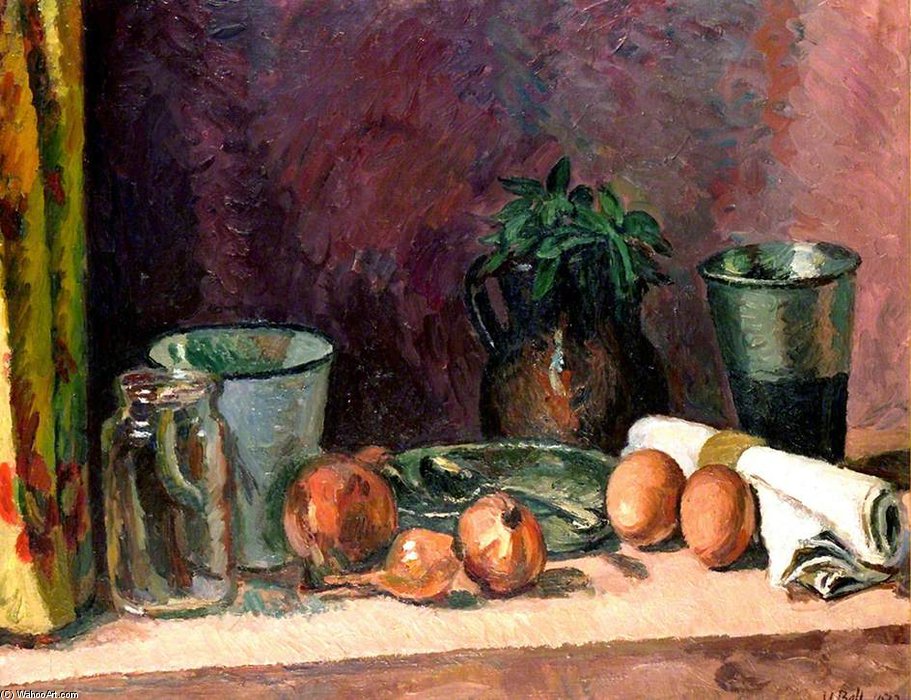 Wikioo.org - The Encyclopedia of Fine Arts - Painting, Artwork by Vanessa Bell - Still Life In The Kitchen