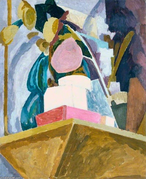 Wikioo.org - Bách khoa toàn thư về mỹ thuật - Vẽ tranh, Tác phẩm nghệ thuật Vanessa Bell - Still Life On Corner Of A Mantelpiece