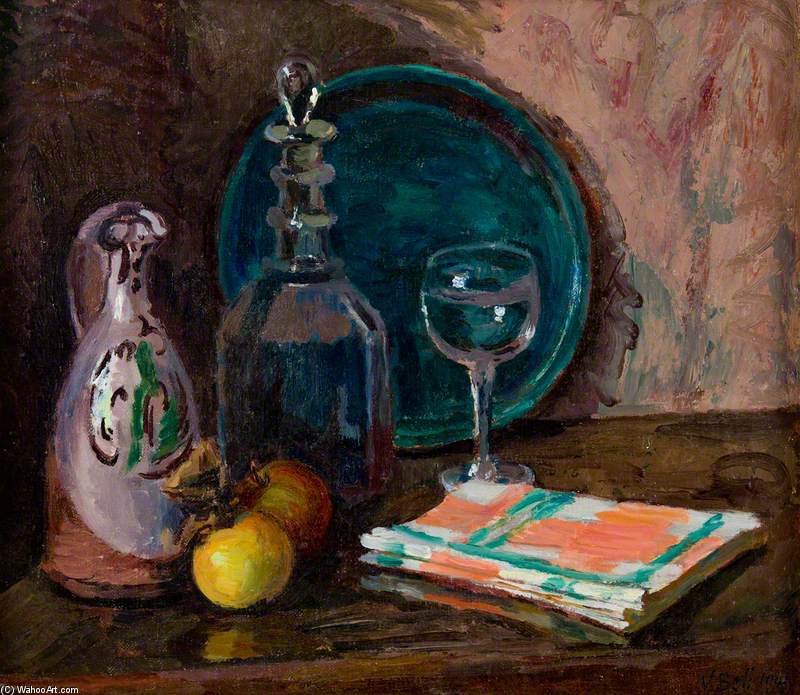 Wikioo.org – La Enciclopedia de las Bellas Artes - Pintura, Obras de arte de Vanessa Bell - Todavía vida con la jarra