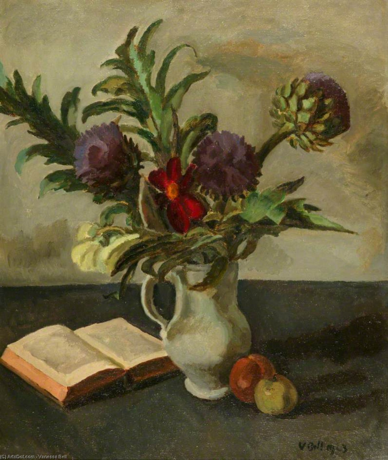 WikiOO.org - دایره المعارف هنرهای زیبا - نقاشی، آثار هنری Vanessa Bell - Still Life With Flowers