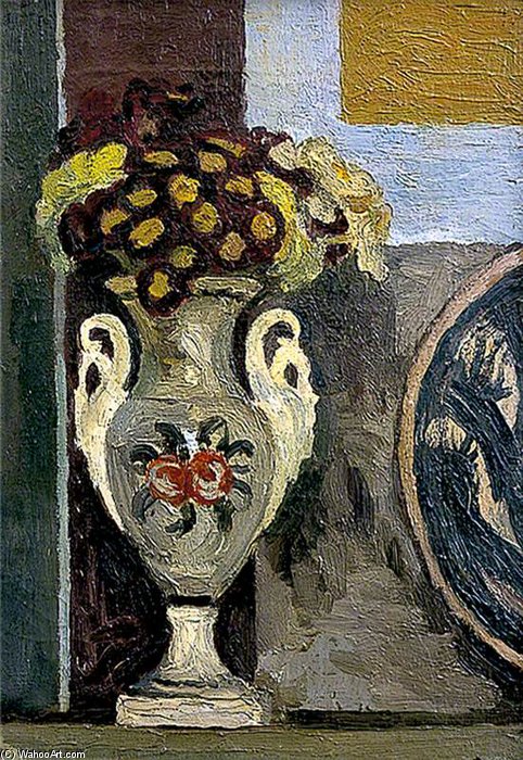 Wikioo.org - The Encyclopedia of Fine Arts - Painting, Artwork by Vanessa Bell - Still Life, Polyanthus In Vase