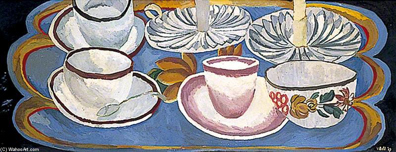 WikiOO.org - Encyclopedia of Fine Arts - Malba, Artwork Vanessa Bell - Tea Things