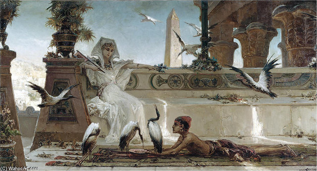 WikiOO.org - Encyclopedia of Fine Arts - Målning, konstverk Vasily Alexandrovich Kotarbinsky - Cleopatra