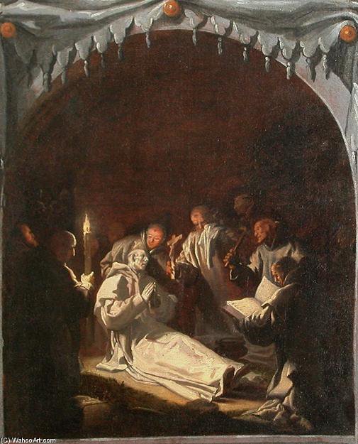 Wikioo.org - The Encyclopedia of Fine Arts - Painting, Artwork by Vicente Carducho - Mort De Saint Bruno