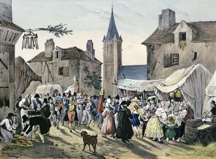 WikiOO.org - Enciklopedija likovnih umjetnosti - Slikarstvo, umjetnička djela Jean Victor Adam - Local Fetes Around Paris
