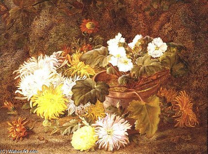 WikiOO.org - Encyclopedia of Fine Arts - Festés, Grafika Vincent Clare - Still Life With Flowers
