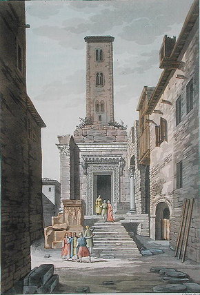 Wikioo.org - The Encyclopedia of Fine Arts - Painting, Artwork by Vittorio Raineri - Temple Of Aesculapius