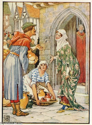 Wikioo.org - The Encyclopedia of Fine Arts - Painting, Artwork by Walter Crane - Robin Hood As The Potter