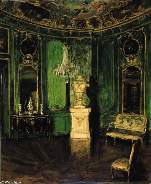 Wikioo.org - The Encyclopedia of Fine Arts - Painting, Artwork by Walter Gay - Intérieur Vert