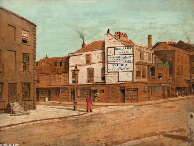 WikiOO.org - Encyclopedia of Fine Arts - Maalaus, taideteos Walter Greaves - Lawrence Street - A Chelsea Pensioner