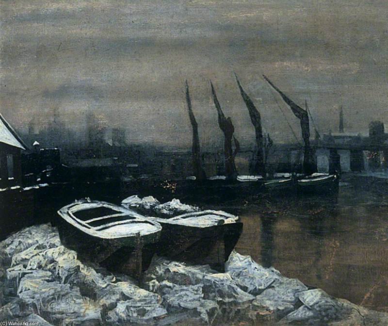 Wikioo.org - The Encyclopedia of Fine Arts - Painting, Artwork by Walter Greaves - The Frozen Thames