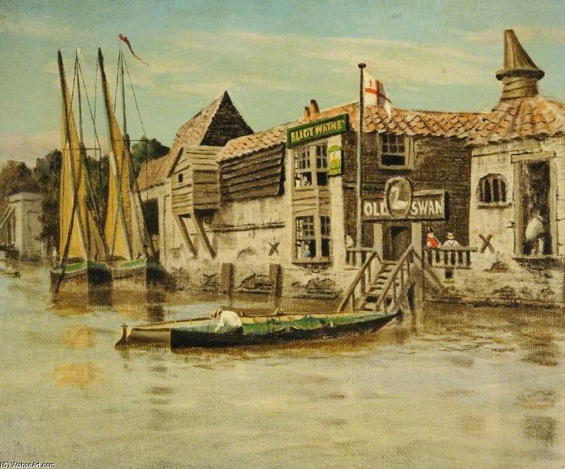 Wikioo.org - The Encyclopedia of Fine Arts - Painting, Artwork by Walter Greaves - The Thames At Chelsea, London