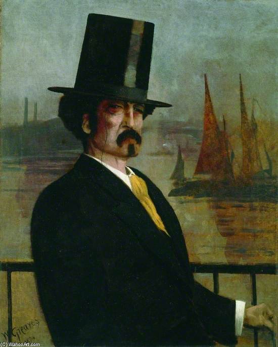 Wikioo.org - The Encyclopedia of Fine Arts - Painting, Artwork by Walter Greaves - Whistler On The Thames
