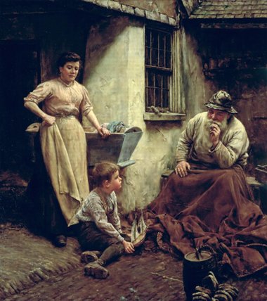 Wikioo.org - The Encyclopedia of Fine Arts - Painting, Artwork by Walter Langley - A Chip Off The Old Block