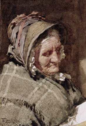 WikiOO.org - Encyclopedia of Fine Arts - Schilderen, Artwork Walter Langley - A Newlyn Fish Wife