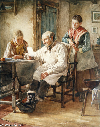 WikiOO.org - Encyclopedia of Fine Arts - Målning, konstverk Walter Langley - The Morning Post