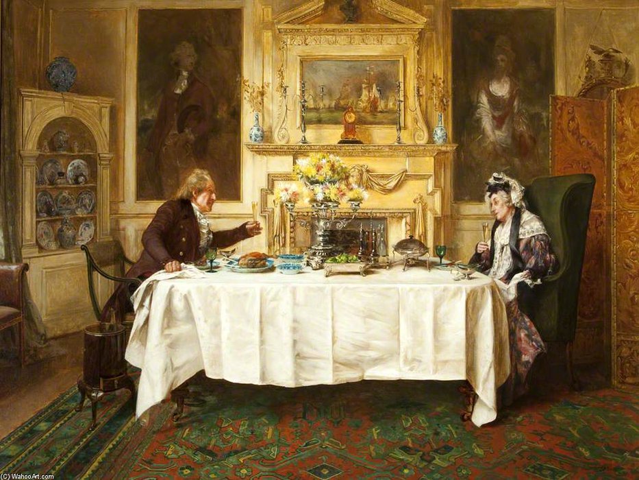 Wikioo.org - The Encyclopedia of Fine Arts - Painting, Artwork by Walter Dendy Sadler - Darby And Joan -