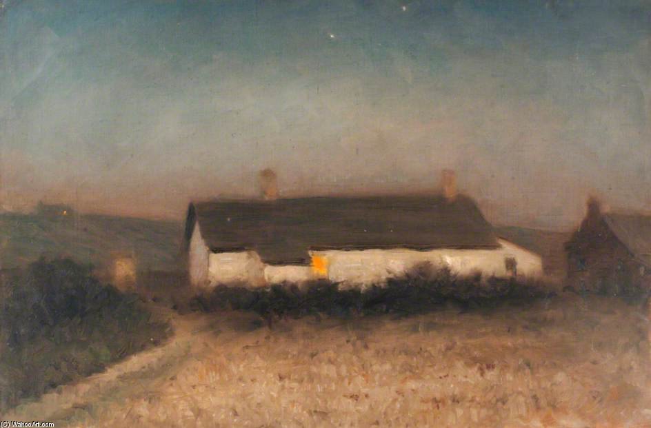 Wikioo.org - สารานุกรมวิจิตรศิลป์ - จิตรกรรม Wilfrid Williams Ball - Cottage In A Rural Setting